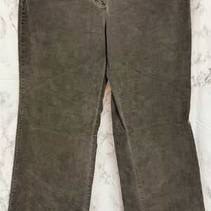 Talbots Women's Straight Leg Corduroy Pants - Olive